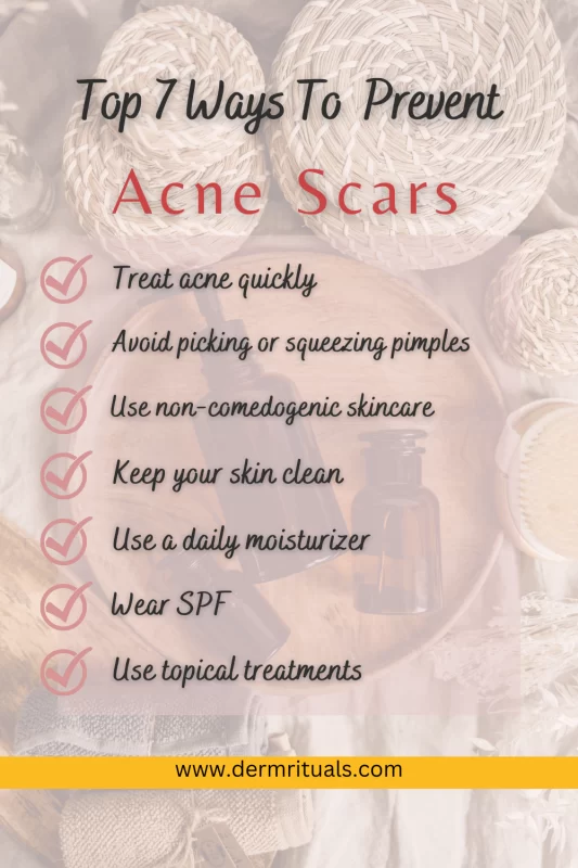 acne scar prevention