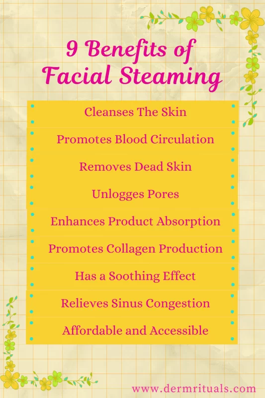 facial steaming benefits