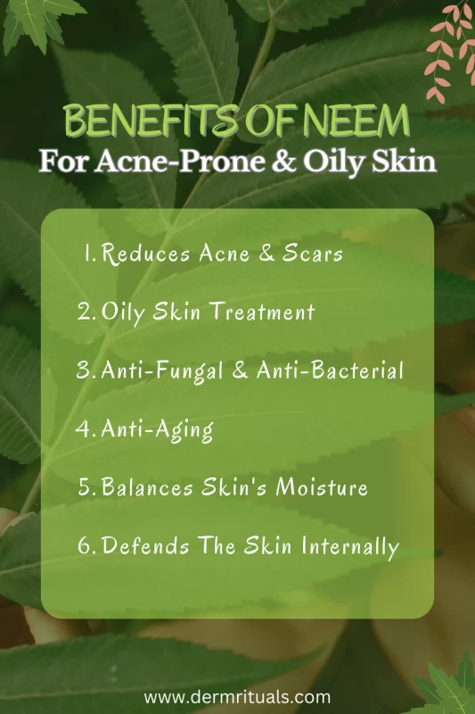 neem for acne prone and oily skin